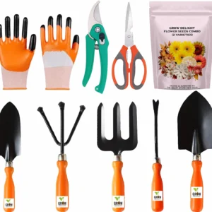 GROW DELIGHT Gardening Tools Kit-9 Pcs