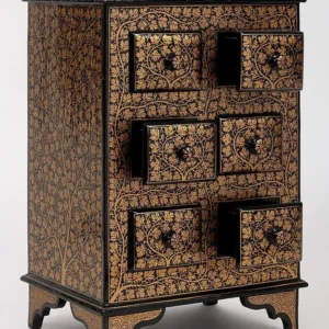 14" Hand-Painted Chest of Drawers | From Kashmir