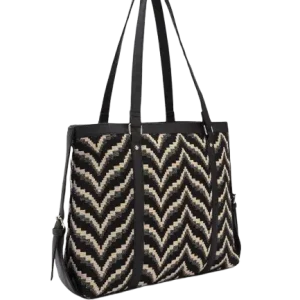 Geometric Printed Oversized Shopper Office Tote Bag